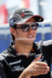 Sergio Perez (MEX) Sahara Force India F1. 04.06.2015. Formula 1 World Championship, Rd 7, Canadian Grand Prix, Montreal, Canada, Preparation Day.