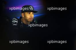 Lewis Hamilton (GBR) Mercedes AMG F1 in the FIA Press Conference. 04.06.2015. Formula 1 World Championship, Rd 7, Canadian Grand Prix, Montreal, Canada, Preparation Day.