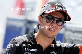 Sergio Perez (MEX) Sahara Force India F1. 04.06.2015. Formula 1 World Championship, Rd 7, Canadian Grand Prix, Montreal, Canada, Preparation Day.
