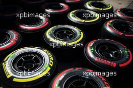 Pirelli tyres. 04.06.2015. Formula 1 World Championship, Rd 7, Canadian Grand Prix, Montreal, Canada, Preparation Day.