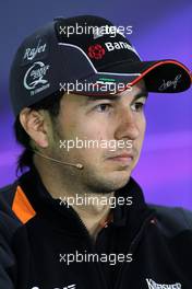 Sergio Perez (MEX), Sahara Force India  04.06.2015. Formula 1 World Championship, Rd 7, Canadian Grand Prix, Montreal, Canada, Preparation Day.