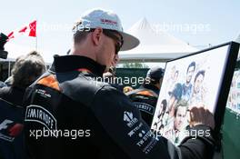 Nico Hulkenberg (GER) Sahara Force India F1. 04.06.2015. Formula 1 World Championship, Rd 7, Canadian Grand Prix, Montreal, Canada, Preparation Day.