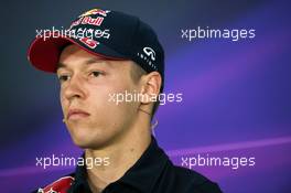 Daniil Kvyat (RUS) Red Bull Racing in the FIA Press Conference. 04.06.2015. Formula 1 World Championship, Rd 7, Canadian Grand Prix, Montreal, Canada, Preparation Day.