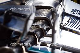 Mercedes AMG F1 W06 front wing detail. 04.06.2015. Formula 1 World Championship, Rd 7, Canadian Grand Prix, Montreal, Canada, Preparation Day.