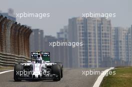 Valtteri Bottas (FIN) Williams FW37. 10.04.2015. Formula 1 World Championship, Rd 3, Chinese Grand Prix, Shanghai, China, Practice Day.