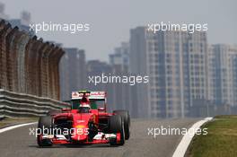 Kimi Raikkonen (FIN) Ferrari SF15-T. 10.04.2015. Formula 1 World Championship, Rd 3, Chinese Grand Prix, Shanghai, China, Practice Day.