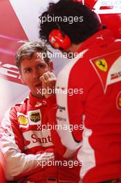 Sebastian Vettel (GER) Ferrari. 10.04.2015. Formula 1 World Championship, Rd 3, Chinese Grand Prix, Shanghai, China, Practice Day.