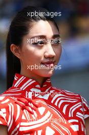 Grid girl. 12.04.2015. Formula 1 World Championship, Rd 3, Chinese Grand Prix, Shanghai, China, Race Day.