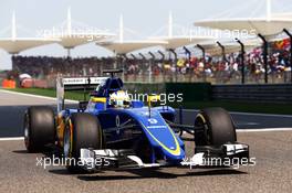 Marcus Ericsson (SWE) Sauber C34. 12.04.2015. Formula 1 World Championship, Rd 3, Chinese Grand Prix, Shanghai, China, Race Day.