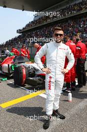 Will Stevens (GBR) Manor Marussia F1 Team on the grid. 12.04.2015. Formula 1 World Championship, Rd 3, Chinese Grand Prix, Shanghai, China, Race Day.