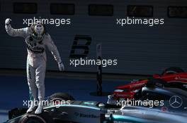 1st place for Lewis Hamilton (GBR) Mercedes AMG F1 W06, 2nd for Nico Rosberg (GER) Mercedes AMG F1 and 3rd for Sebastian Vettel (GER) Ferrari SF15-T. 12.04.2015. Formula 1 World Championship, Rd 3, Chinese Grand Prix, Shanghai, China, Race Day.