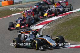 Sergio Perez (MEX) Sahara Force India F1 VJM08. 12.04.2015. Formula 1 World Championship, Rd 3, Chinese Grand Prix, Shanghai, China, Race Day.