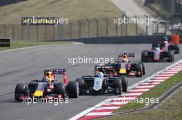 Daniil Kvyat (RUS) Red Bull Racing RB11. 12.04.2015. Formula 1 World Championship, Rd 3, Chinese Grand Prix, Shanghai, China, Race Day.