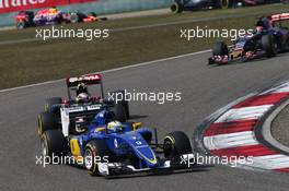 Marcus Ericsson (SWE) Sauber C34. 12.04.2015. Formula 1 World Championship, Rd 3, Chinese Grand Prix, Shanghai, China, Race Day.