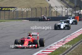 Kimi Raikkonen (FIN) Ferrari SF15-T. 12.04.2015. Formula 1 World Championship, Rd 3, Chinese Grand Prix, Shanghai, China, Race Day.