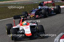 Roberto Merhi (ESP) Manor Marussia F1 Team. 12.04.2015. Formula 1 World Championship, Rd 3, Chinese Grand Prix, Shanghai, China, Race Day.