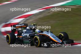 Sergio Perez (MEX) Sahara Force India F1 VJM08. 12.04.2015. Formula 1 World Championship, Rd 3, Chinese Grand Prix, Shanghai, China, Race Day.