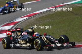 Romain Grosjean (FRA) Lotus F1 E23. 12.04.2015. Formula 1 World Championship, Rd 3, Chinese Grand Prix, Shanghai, China, Race Day.
