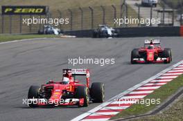 Sebastian Vettel (GER) Ferrari SF15-T. 12.04.2015. Formula 1 World Championship, Rd 3, Chinese Grand Prix, Shanghai, China, Race Day.