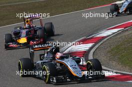 Nico Hulkenberg (GER) Sahara Force India F1 VJM08. 12.04.2015. Formula 1 World Championship, Rd 3, Chinese Grand Prix, Shanghai, China, Race Day.