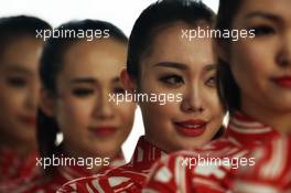 Grid girls. 11.04.2015. Formula 1 World Championship, Rd 3, Chinese Grand Prix, Shanghai, China, Qualifying Day.