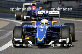 Marcus Ericsson (SWE), Sauber F1 Team Felipe Nasr (BRA), Sauber F1 Team  11.04.2015. Formula 1 World Championship, Rd 3, Chinese Grand Prix, Shanghai, China, Qualifying Day.