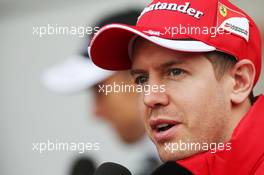 Sebastian Vettel (GER) Ferrari. 09.04.2015. Formula 1 World Championship, Rd 3, Chinese Grand Prix, Shanghai, China, Preparation Day.