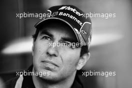 Sergio Perez (MEX) Sahara Force India F1. 09.04.2015. Formula 1 World Championship, Rd 3, Chinese Grand Prix, Shanghai, China, Preparation Day.