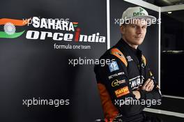 Nico Hulkenberg (GER) Sahara Force India F1. 09.04.2015. Formula 1 World Championship, Rd 3, Chinese Grand Prix, Shanghai, China, Preparation Day.