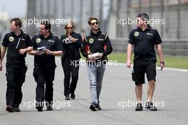 Romain Grosjean (FRA), Lotus F1 Team  09.04.2015. Formula 1 World Championship, Rd 3, Chinese Grand Prix, Shanghai, China, Preparation Day.