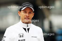 Jenson Button (GBR) McLaren. 09.04.2015. Formula 1 World Championship, Rd 3, Chinese Grand Prix, Shanghai, China, Preparation Day.