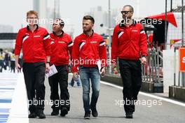 Will Stevens (GBR) Manor Marussia F1 Team walks the circuit. 09.04.2015. Formula 1 World Championship, Rd 3, Chinese Grand Prix, Shanghai, China, Preparation Day.