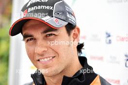 Sergio Perez (MEX) Sahara Force India F1. 09.04.2015. Formula 1 World Championship, Rd 3, Chinese Grand Prix, Shanghai, China, Preparation Day.