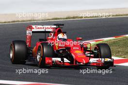 Sebastian Vettel (GER) Ferrari SF15-T. 08.05.2015. Formula 1 World Championship, Rd 5, Spanish Grand Prix, Barcelona, Spain, Practice Day.