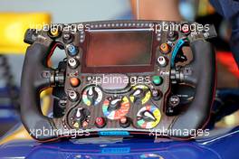 Sauber F1 Team steering wheels 08.05.2015. Formula 1 World Championship, Rd 5, Spanish Grand Prix, Barcelona, Spain, Practice Day.