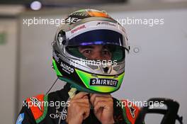 Sergio Perez (MEX) Sahara Force India F1. 08.05.2015. Formula 1 World Championship, Rd 5, Spanish Grand Prix, Barcelona, Spain, Practice Day.