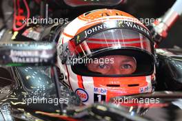 Jenson Button (GBR), McLaren Honda  08.05.2015. Formula 1 World Championship, Rd 5, Spanish Grand Prix, Barcelona, Spain, Practice Day.