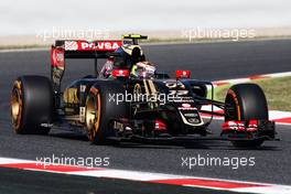 Pastor Maldonado (VEN) Lotus F1 E23. 08.05.2015. Formula 1 World Championship, Rd 5, Spanish Grand Prix, Barcelona, Spain, Practice Day.