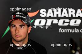 Sergio Perez (MEX), Sahara Force India  08.05.2015. Formula 1 World Championship, Rd 5, Spanish Grand Prix, Barcelona, Spain, Practice Day.