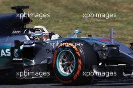 Lewis Hamilton (GBR) Mercedes AMG F1 W06. 08.05.2015. Formula 1 World Championship, Rd 5, Spanish Grand Prix, Barcelona, Spain, Practice Day.