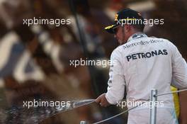 2nd place Lewis Hamilton (GBR) Mercedes AMG F1. 10.05.2015. Formula 1 World Championship, Rd 5, Spanish Grand Prix, Barcelona, Spain, Race Day.