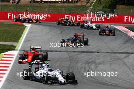 Valtteri Bottas (FIN) Williams FW37. 10.05.2015. Formula 1 World Championship, Rd 5, Spanish Grand Prix, Barcelona, Spain, Race Day.