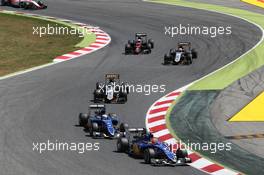 Felipe Nasr (BRA) Sauber C34. 10.05.2015. Formula 1 World Championship, Rd 5, Spanish Grand Prix, Barcelona, Spain, Race Day.