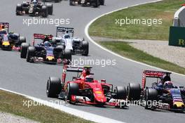 Kimi Raikkonen (FIN) Ferrari SF15-T. 10.05.2015. Formula 1 World Championship, Rd 5, Spanish Grand Prix, Barcelona, Spain, Race Day.