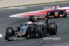 Nico Hulkenberg (GER) Sahara Force India F1 VJM08. 10.05.2015. Formula 1 World Championship, Rd 5, Spanish Grand Prix, Barcelona, Spain, Race Day.