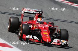 Sebastian Vettel (GER) Ferrari SF15-T. 09.05.2015. Formula 1 World Championship, Rd 5, Spanish Grand Prix, Barcelona, Spain, Qualifying Day.
