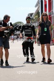 Sergio Perez (MEX), Sahara Force India  09.05.2015. Formula 1 World Championship, Rd 5, Spanish Grand Prix, Barcelona, Spain, Qualifying Day.