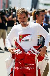 Sebastian Vettel (GER) Ferrari. 09.05.2015. Formula 1 World Championship, Rd 5, Spanish Grand Prix, Barcelona, Spain, Qualifying Day.