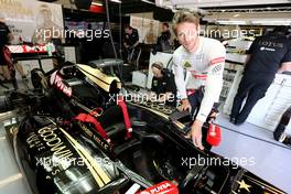 Romain Grosjean (FRA), Lotus F1 Team  09.05.2015. Formula 1 World Championship, Rd 5, Spanish Grand Prix, Barcelona, Spain, Qualifying Day.