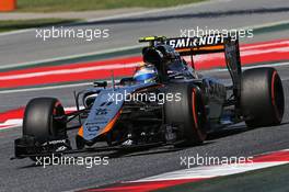 Sergio Perez (MEX) Sahara Force India F1 VJM08. 09.05.2015. Formula 1 World Championship, Rd 5, Spanish Grand Prix, Barcelona, Spain, Qualifying Day.